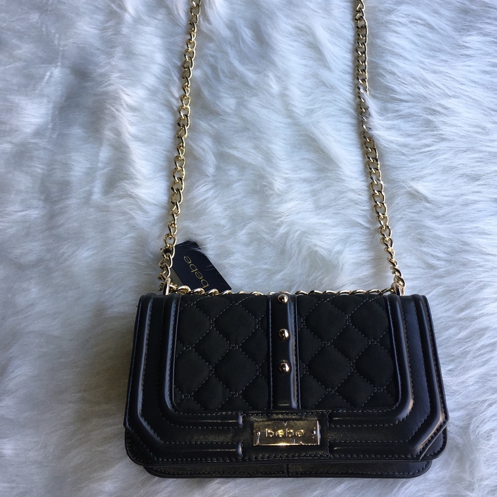 🌟🌿bebe Mini Stephanie Faux Suede Crossbody Olive - Picture 5 of 8